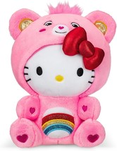 Care Bears Hello Kitty Dressed As Cheer Bear 8&quot; Fun-Size Plush - Soft, - $18.79