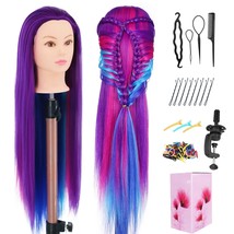 Mannequin Head with Hair, 29&quot; Cosmetology Training Doll Head for Hair St... - $44.75