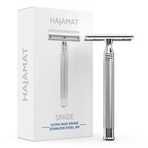 Hajamat Spade Double Edge Safety Razor for Men| Stainless Steel Shaving Razor - £11.00 GBP
