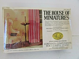 HOUSE OF MINIATURES 40013 QUEEN ANNE CANDLE STAND DOLLHOUSE NEW L165 - £6.19 GBP