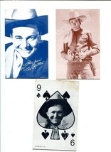 Tex Ritter Arcade 3 Card LOT-1950-THE Utah Trail!! Fn - £21.71 GBP