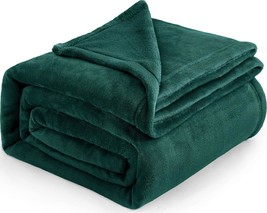 Bedsure Fleece Blankets King Size Emerald Green - Bed Soft - £44.99 GBP