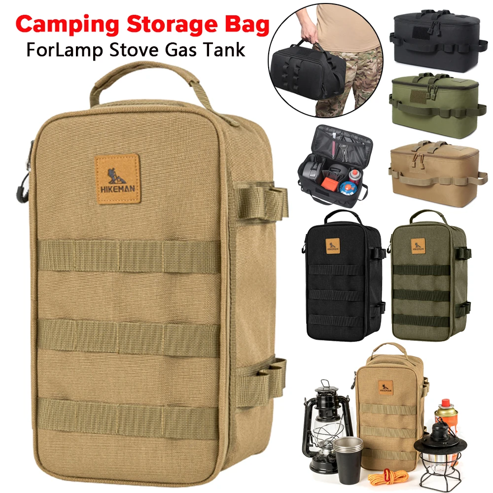 Outdoor Camping Storage Bag Basket Gas Tank Stove Canister Pot Carry Bag MOLLE - £8.27 GBP+