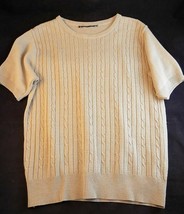 WOMENS BROWN SWEATER TOP Size Medium Ladies knit Sweater Shirt - $7.91