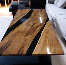 Made To Epoxy Dining Table Handcrafted Resin Restaurant Top Unique Home ... - £2,595.68 GBP