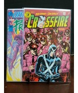 Vintage Eclipse Comics Lot 1986 Crossfire - Laser Eraser &amp; Pressbutton - $11.33 CAD