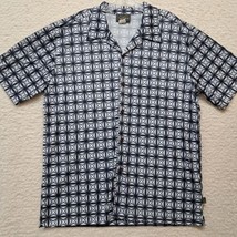 Pop Icon Shirt Men Size Sz L 100% Polyester Short Sleeve Collared Button... - $22.20