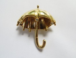 Danecraft Gold - Plated Umbrella Pin Brooch - £7.74 GBP
