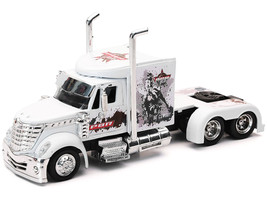 International Lonestar Truck Tractor White &quot;PBR Professional Bull Riders&quot; 1/43 D - $39.29