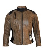 Women H.D. Genuine Leather Motorcycle Jacket brown - £69.43 GBP+