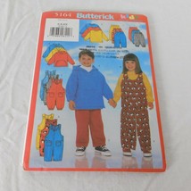 Butterick 5164 Unisex Child Top Jumpsuit Pants Sizes 5-6-6X Uncut Sewing Pattern - $5.95