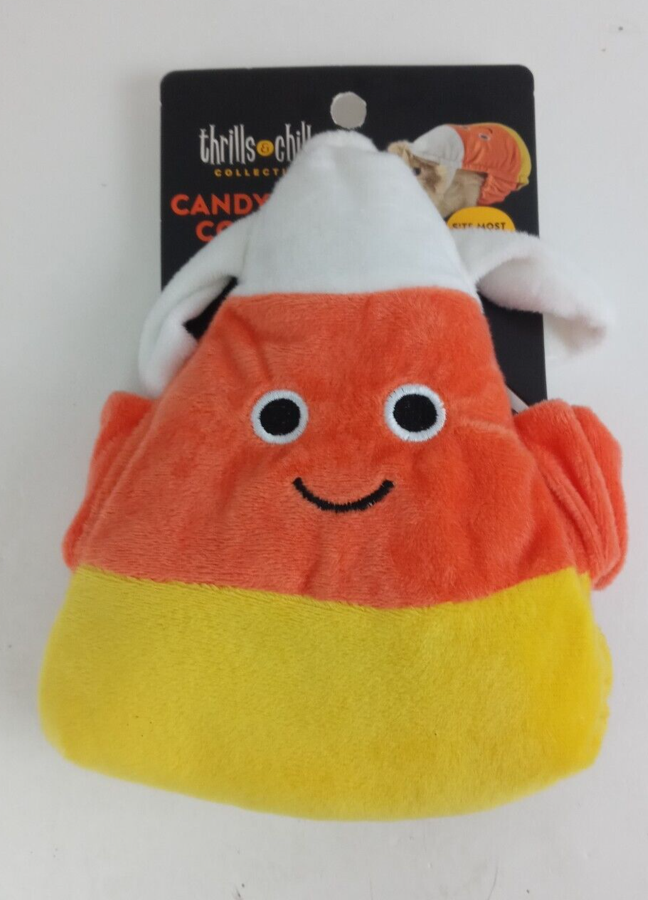 Thrills &amp; Chills Collection Candy Corn Small Animal Halloween Costume - $6.78