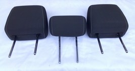 12 - 14 FORD FOCUS OEM BLACK CLOTH REAR LEFT RIGHT HEADREST SET FREE SHIP! - $50.40