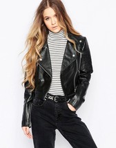 Designer woman genuine women leather jacket real leather jacket for women #119 - £95.69 GBP