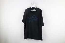 Vintage Mens 2XL Distressed Detroit Lions Football Short Sleeve T-Shirt ... - £30.50 GBP