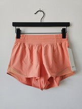 NWT LULULEMON CRLK Coral Peach High Rise Lined 2.5&quot; Hotty Hot Shorts 4 - £46.90 GBP