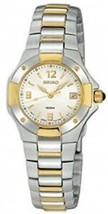 Seiko SXD626 White Dial 2-Tone Stainless Steel Women&#39;s 27MM Watch MSRP $300! - £119.61 GBP