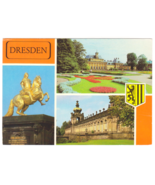 Vtg Postcard-Germany-Dresden-Der Goldene Reiter-Pillnitz-4x6 Chrome-GER1 - £4.62 GBP