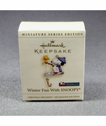 Hallmark 2006 Winter Fun With Snoopy #9 Woodstock Fishing Miniature Orna... - $34.10 CAD