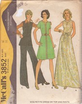 Mc Call&#39;s Pattern 3852 Size 16 Misses&#39; Dress Or Top And Pants Uncut - £2.34 GBP