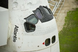 Close-up view of the cockpit windows Space Shuttle Atlantis STS-135 Phot... - $8.81+