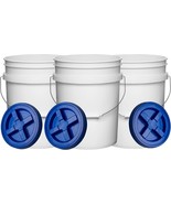 House Naturals 5 Gallon Plastic Bucket Pail Food Grade BPA Free with Blu... - $1,818.86 MXN