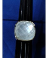 925 Sterling Silver Multifaceted Stone Ring Sz 9 Free Shipping - $51.91 CAD