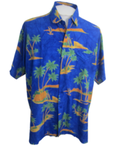 Rima Men Hawaiian camp shirt pit to pit 26 XL aloha luau tropical terivoile tiki - £14.99 GBP