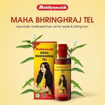 Baidyanath Mahabhringraj Tel - Ayurvedic Hair Oil, No Added Chemicals 200 ml - £12.86 GBP