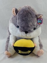 HUGE Kennywood Park Pittsburgh 15&quot; Belly Buddies Plush Hamster w/ Football - £36.98 GBP