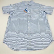 Columbia Mens Twisted Creek III Short Sleeve Shirt Jet Stream Basi Blue-... - $31.99