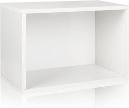 The Way Basics Bookcase And Shoe Rack Shelving Organizer, White, Is Made Of - £58.40 GBP