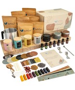 SoftOwl Premium Soy Candle Making Kit Full Set Soy Wax Big 7oz Jars Tins 7  - $96.00 CAD