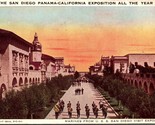 Marines From U.S.S. San Diego Visit Exposition CA Postcard PC13 - $4.99