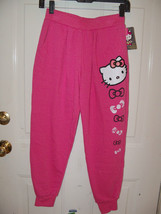 Hello Kitty Pink Sweat Pants Size Large Girl&#39;s NEW - £17.18 GBP