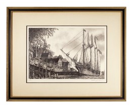 &quot;The William White&quot; Clipper Ship Etching by Alan Jay Gaines Gorgeous Condition! - £166.17 GBP