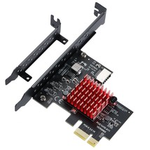 Pci-E 1X To Usb3.1 A-Key Gen2 Front Type-C Expansion Card,10Gbps Type-E Internal - £44.69 GBP