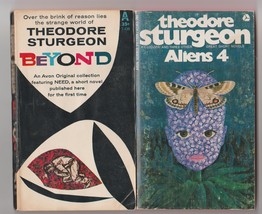 Theodore Sturgeon Beyond &amp; Aliens 4 1960/1970 science fiction stories - £10.39 GBP