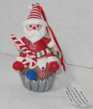 Bath & Body Works Magnetic Candle Jar Topper Santa Claus C UPC Ake Ornament - $18.42