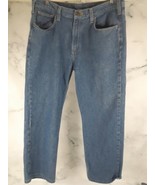 Carhartt Relaxed Fit Jeans B350 LCW Mens Size 38 X 30 Work Pants Blue Denim - $435.55 MXN