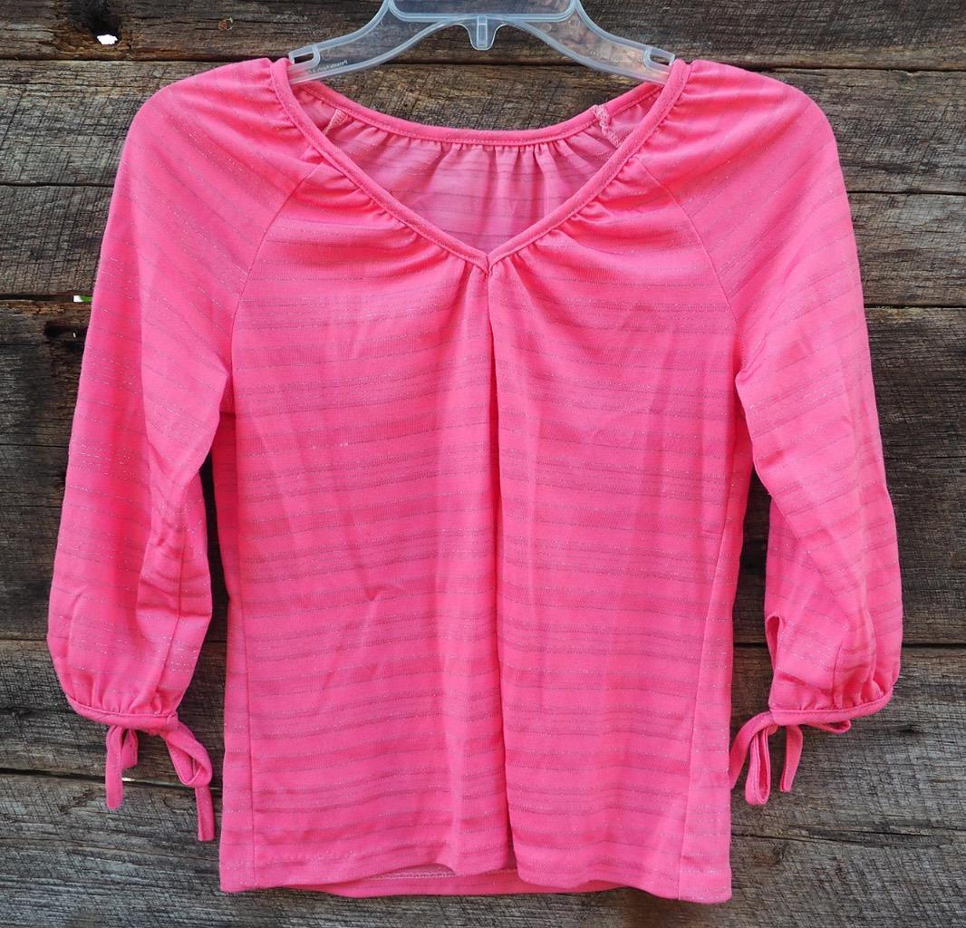 Primary image for Vintage Womens Pink Polyester Shirt 1980's