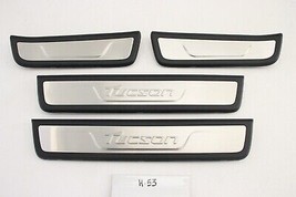 New OEM Hyundai Alloy Door Sill Scuff Plates Tucson 2010-2015 Set 2SF45-... - £29.21 GBP