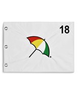 ARNOLD PALMER Umbrella LOGO WHITE FLAG - Silk Screened - Beautiful - $616.78 MXN