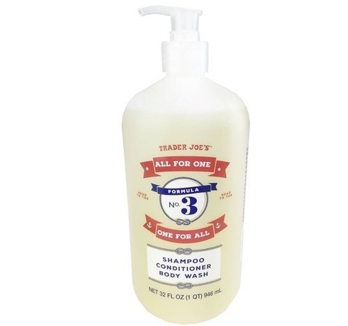 Trader Joes Formula NO. 3 All For One Shampoo-Conditioner-Body Wash - $17.99