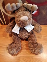 Dan Dee Moose plush lux pal scarf stuffed animal  toy brown 19&quot; - £17.37 GBP