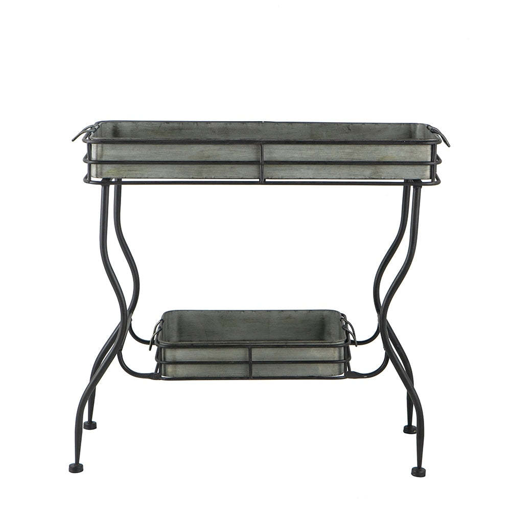 Maggie Galvanized Tray Accent Table 32x15x31' Item image 2