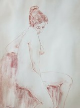 WOW! Signed Herbert Kosow - Nude Woman in Seductive Pose Art  Freeport, New York - £354.32 GBP