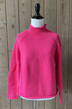 J Crew S Women&#39;s Cotton-blend Rollneck Sweater Pullover Crew Neck Knit Pink NWT - £39.36 GBP