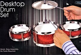 Desktop Drum Set (Complete Brand NEW) - £15.16 GBP
