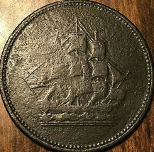 Lower Canada Half Penny Token Undated - Breton 1005 - Well Worn - £20.32 GBP